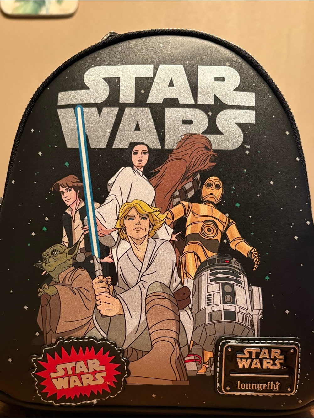 Disney Parks Star Wars Glow-in-the-Dark Loungefly Mini Backpack New with Tag